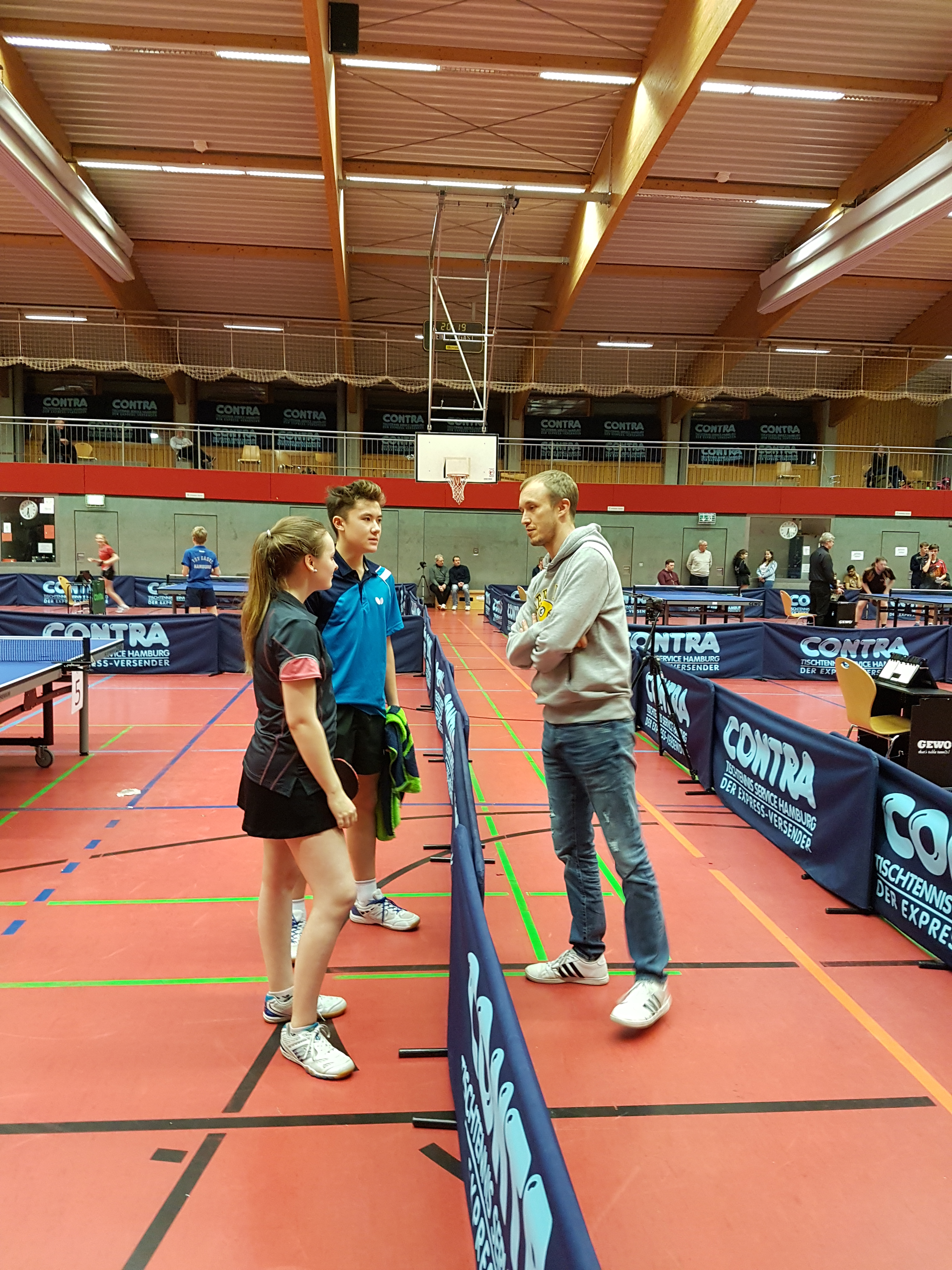 Hamburger Vizemeister Jugend Mixed 2017 Jens, Darius, Pauline